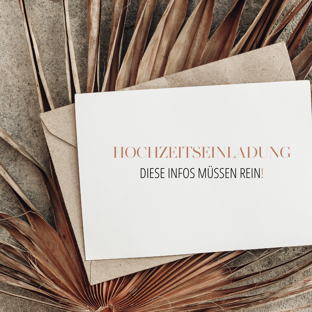 [Translate to English:] hochzeitseinladung wichtige informationen